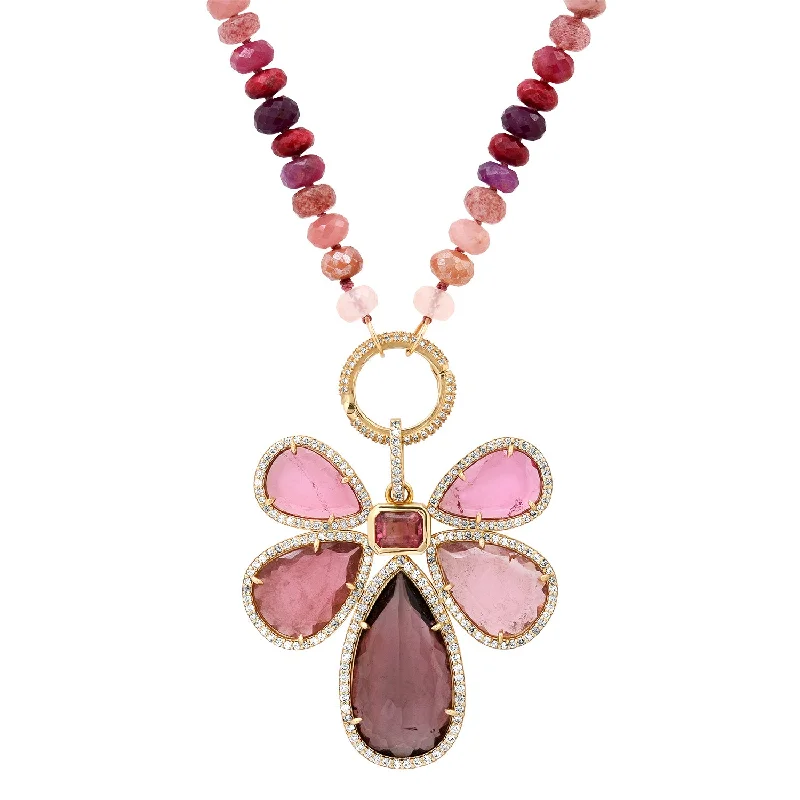 Women’s circle necklaces-One of a Kind Semiprecious Dragonfly Pendant Necklace