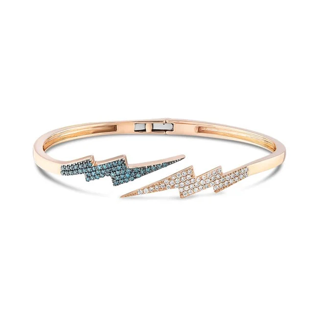 Women’s silver tennis bracelets-LIGHTNING GOLD BRACELET