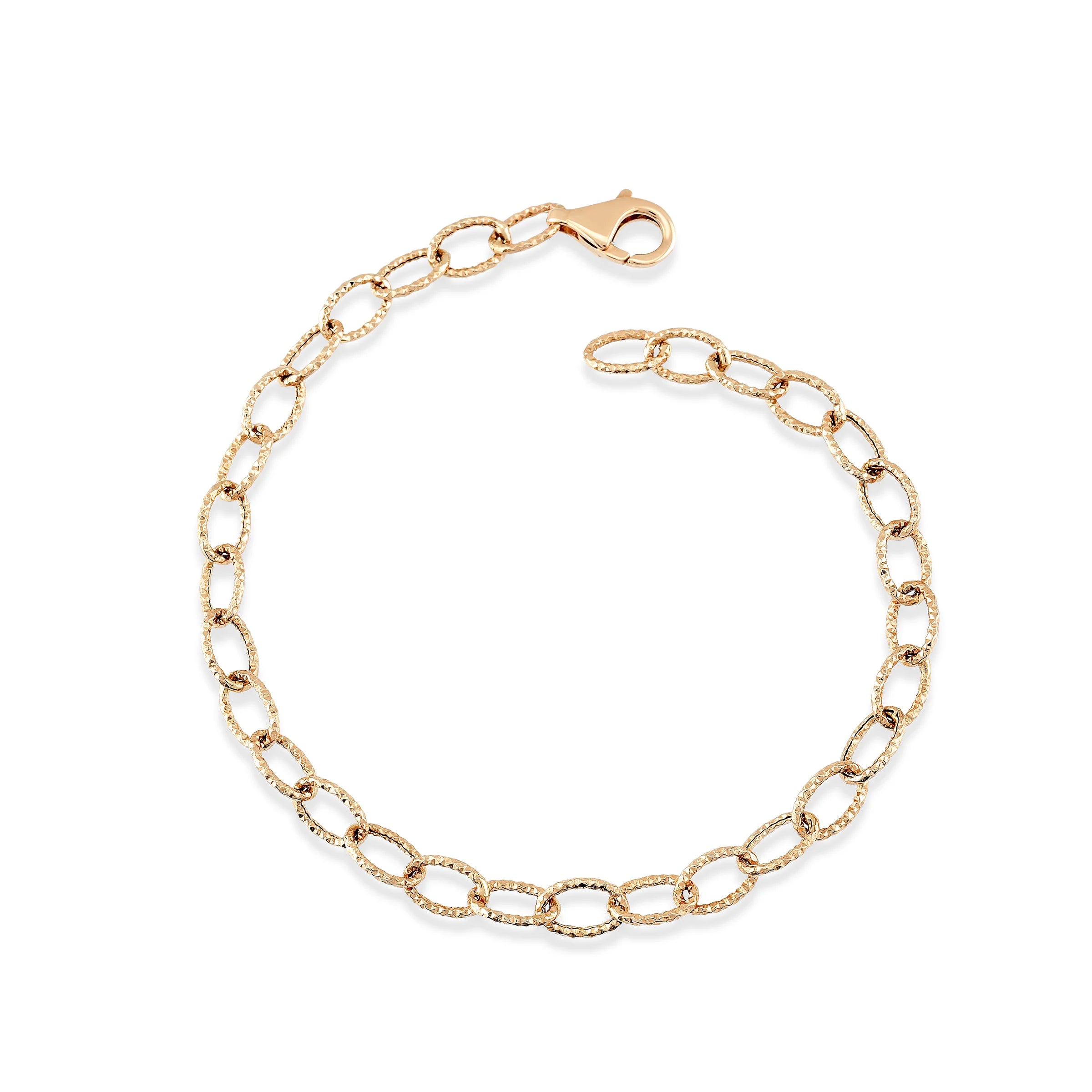 Women’s simple charm bracelets-Sparkling Chain Bracelet