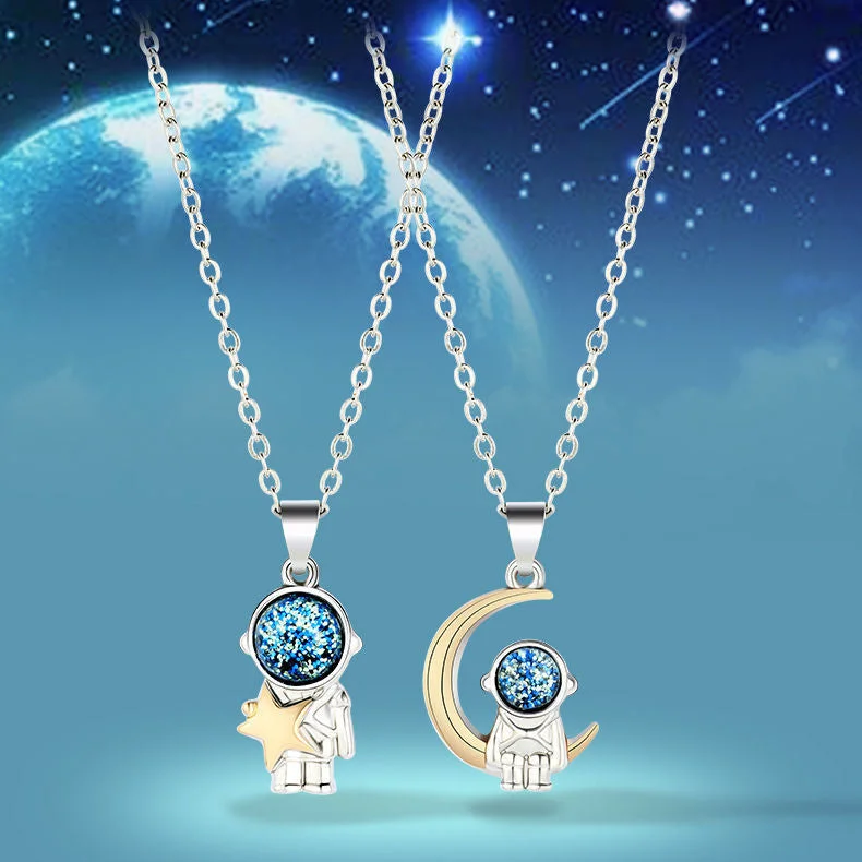 Star and Moon Two-Color Astronaut One-Pair Package