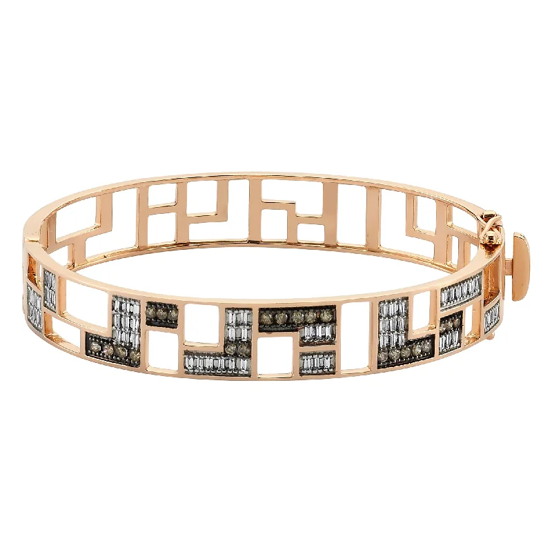 Women’s art-inspired bracelets-MONDRIAN GOLD DIAMOND BRACELET