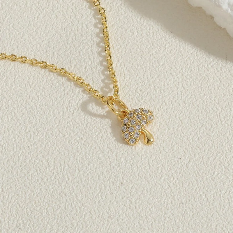 Mushroom 14K Real Gold