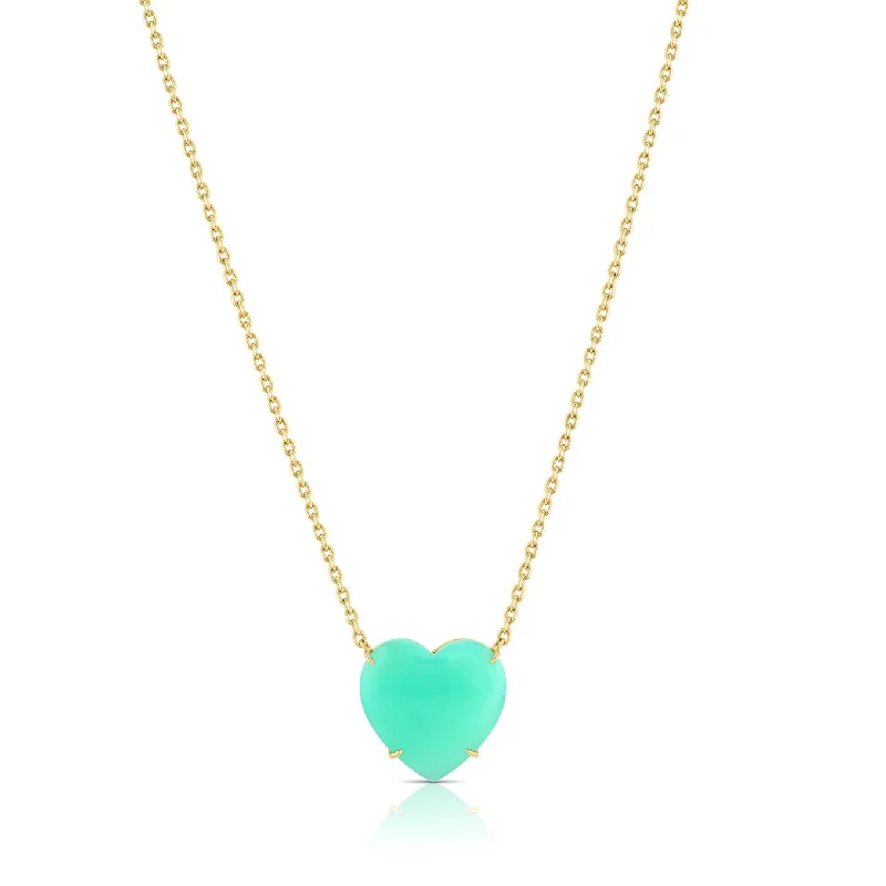 Women’s engraved gold necklaces-Gemstone Gemfetti Heart Necklace