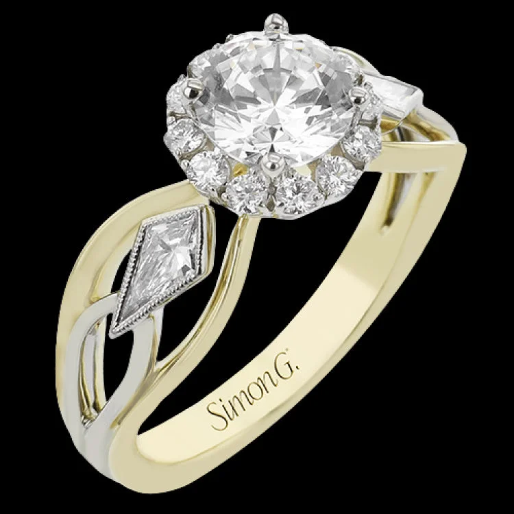 Women's stackable diamond engagement rings-LR2970-A ENGAGEMENT RING