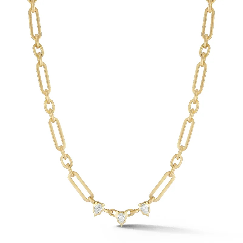 Women’s layered gold necklaces-Priscilla Necklace