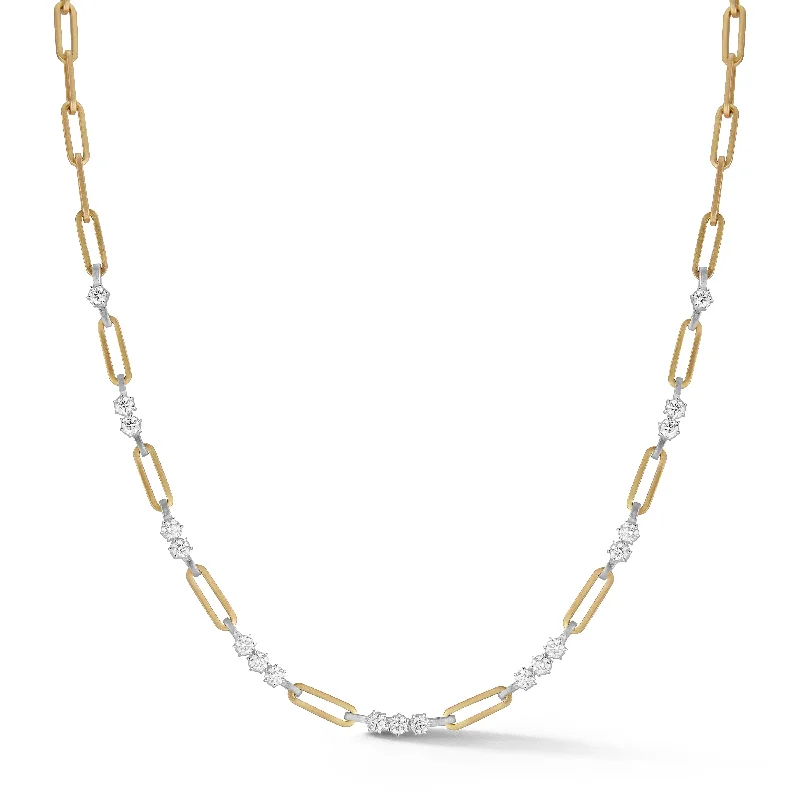 Women’s geometric necklaces-Two-Tone Pia Necklace