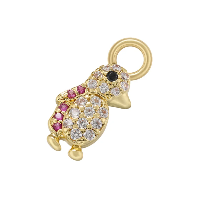 Vd1297 Golden Rose Red Diamond Bird