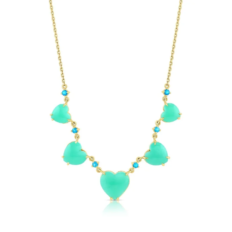 Women’s simple pendant necklaces-Multi Heart Lady Necklace