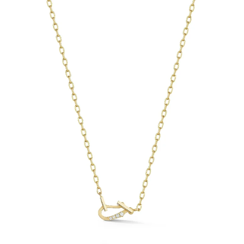 Women’s statement chain necklaces-Mini Diamond Lola Necklace