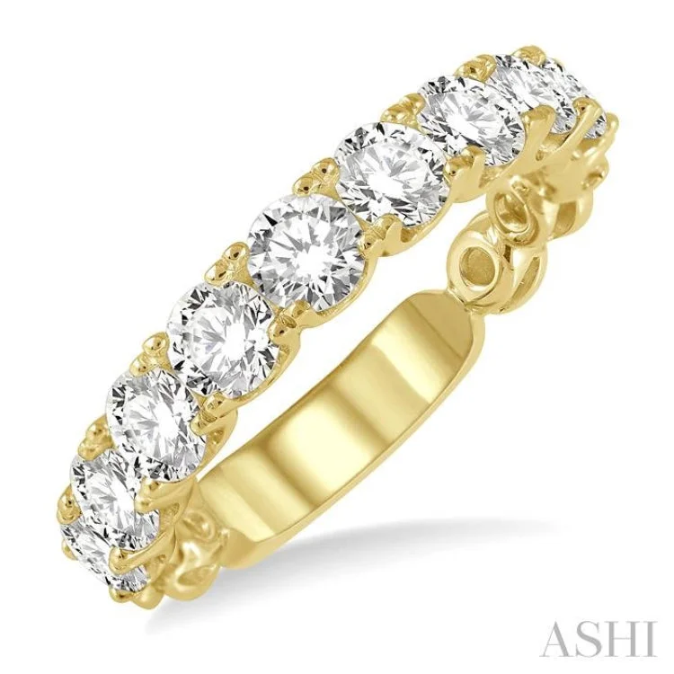 Women's diamond engagement rings-2.00 ctw Lattice Round Cut Diamond Wedding Band in 14K Yellow Gold