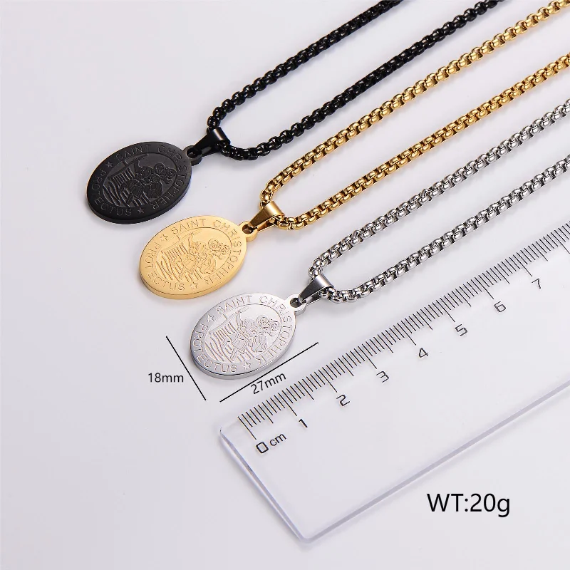 Women’s name necklaces-Simple Style Letter Stainless Steel 18k Gold Plated Unisex Pendant Necklace