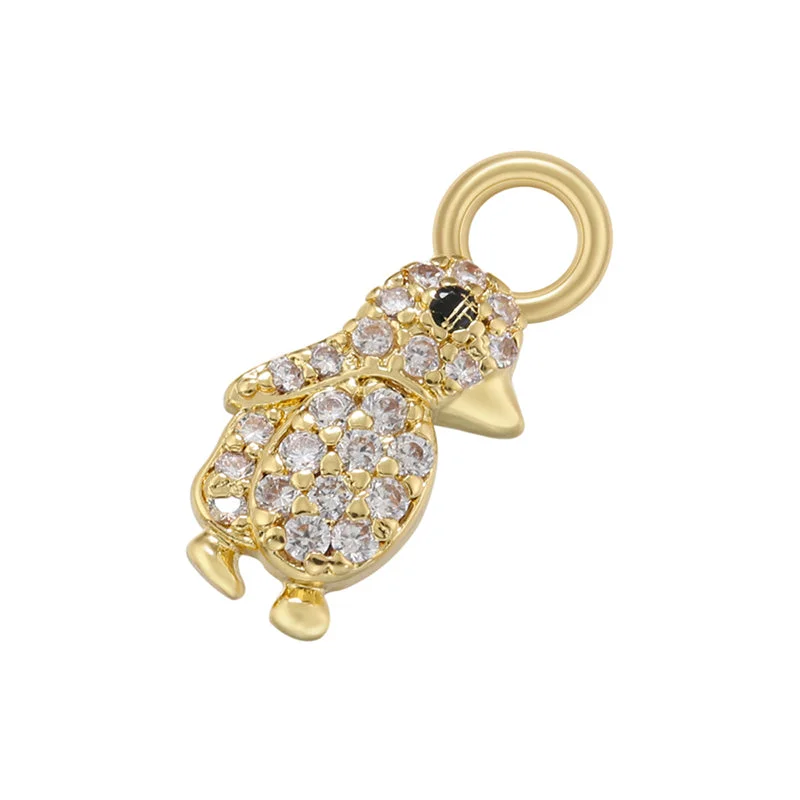 Vd1297 Golden White Diamond Bird