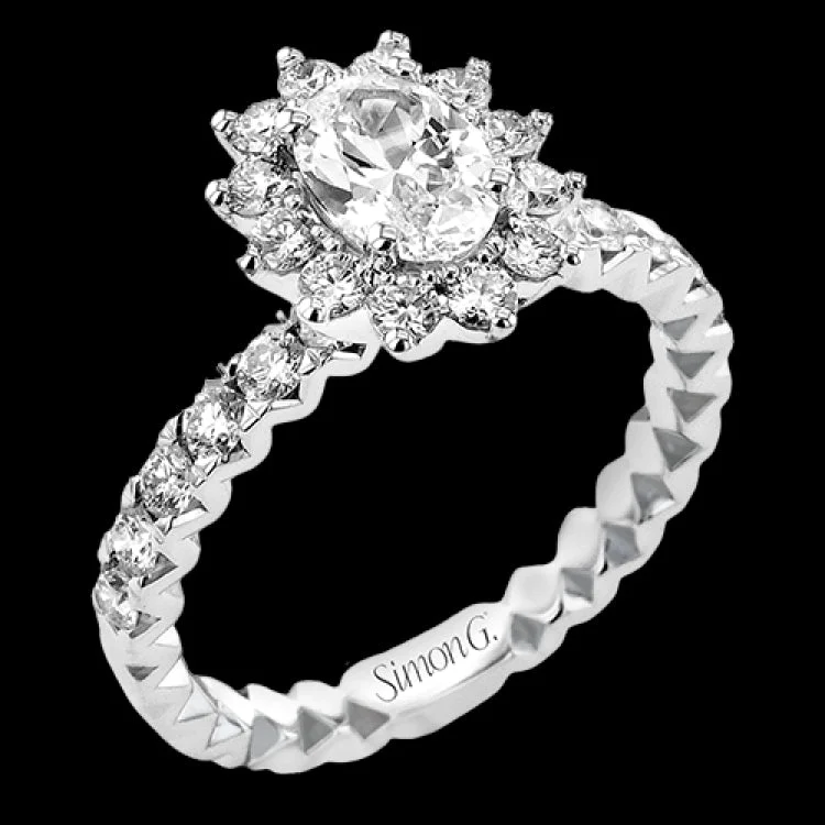 Women's yellow diamond engagement rings-LR3111 ENGAGEMENT RING