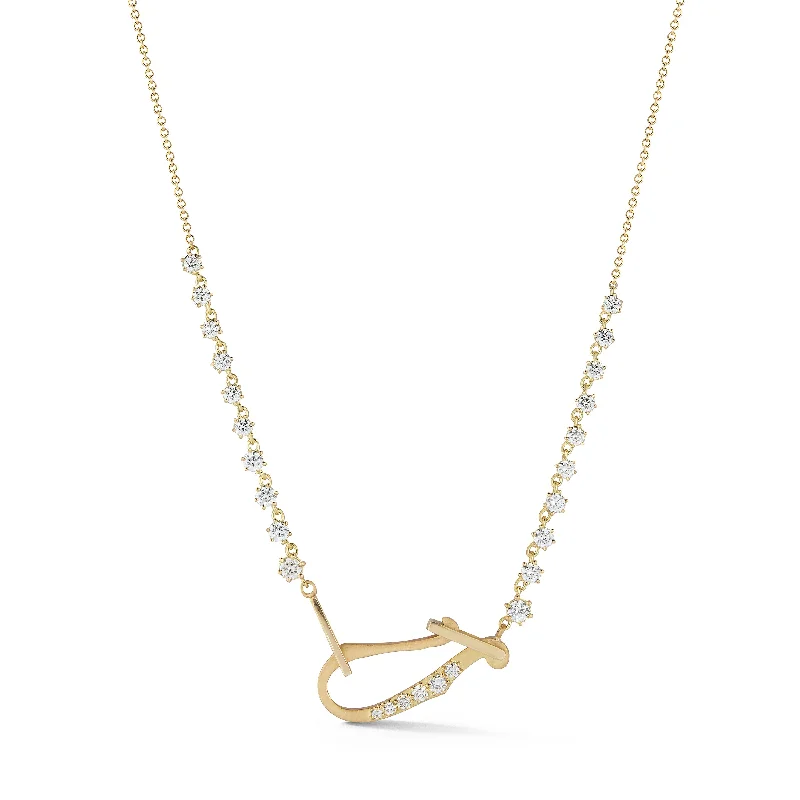 Women’s luxury pearl necklaces-Lola Diamond Line Necklace