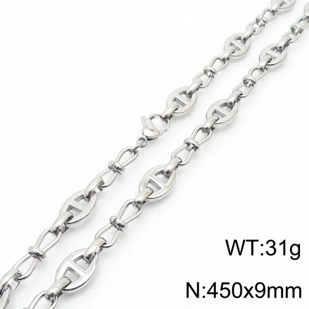 Steel Necklace KN233936-Z