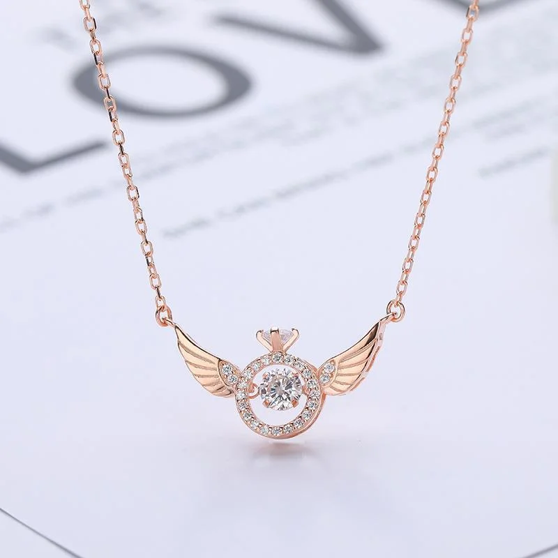 Angel Smart Necklace (Rose Gold)