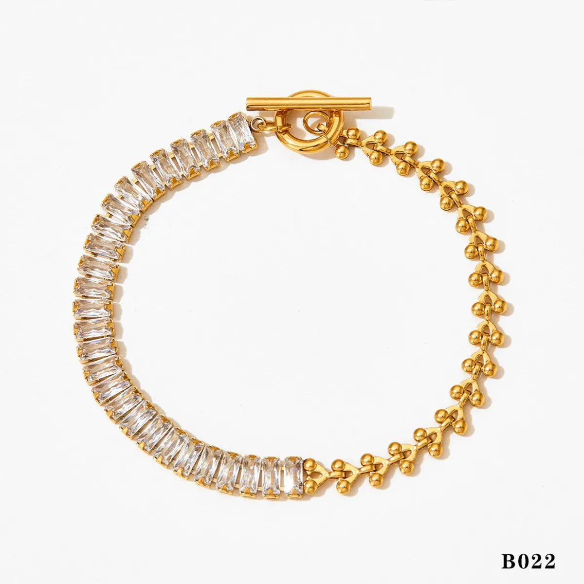 Golden Tape Diamond Bracelet B022